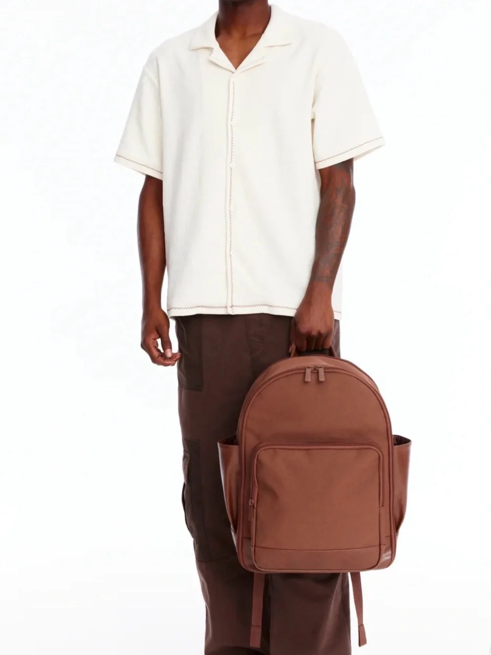 Beis Brown Backpack - Classic Travel & Work Bag